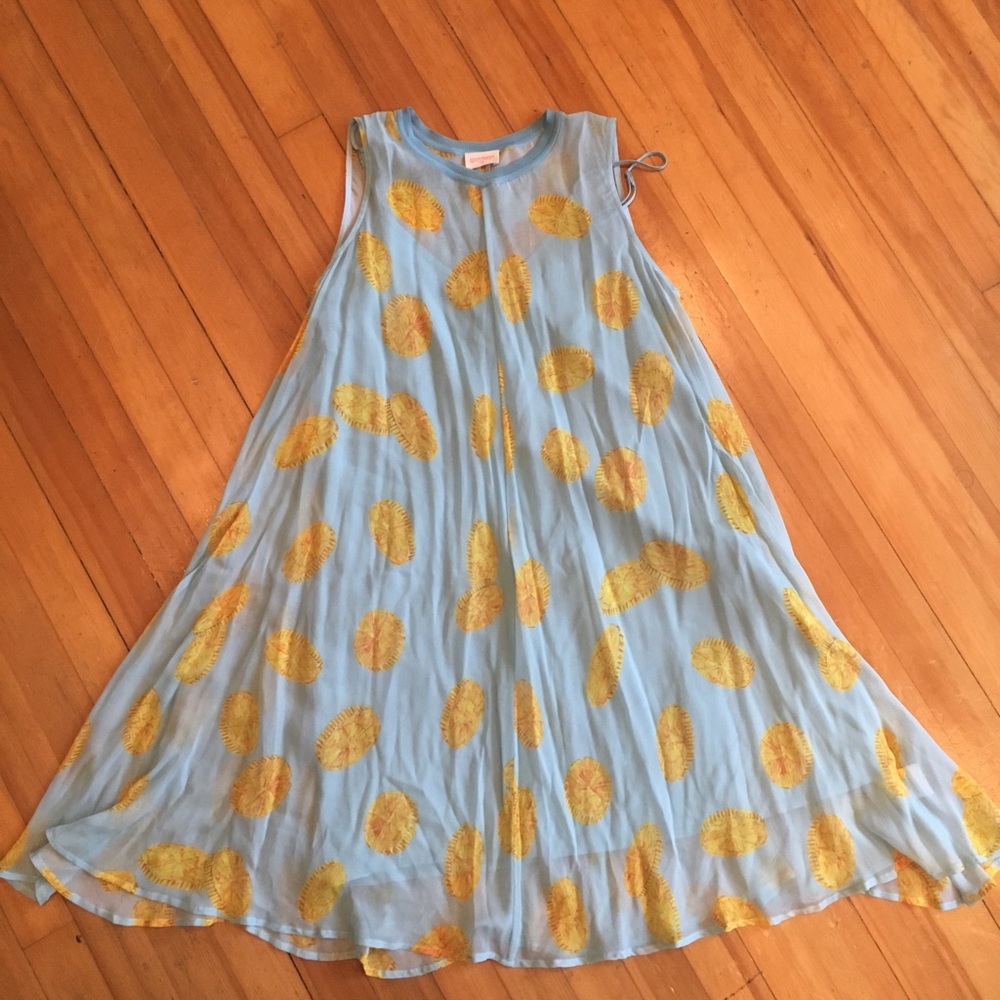 Gorman sheer overlay coin dress